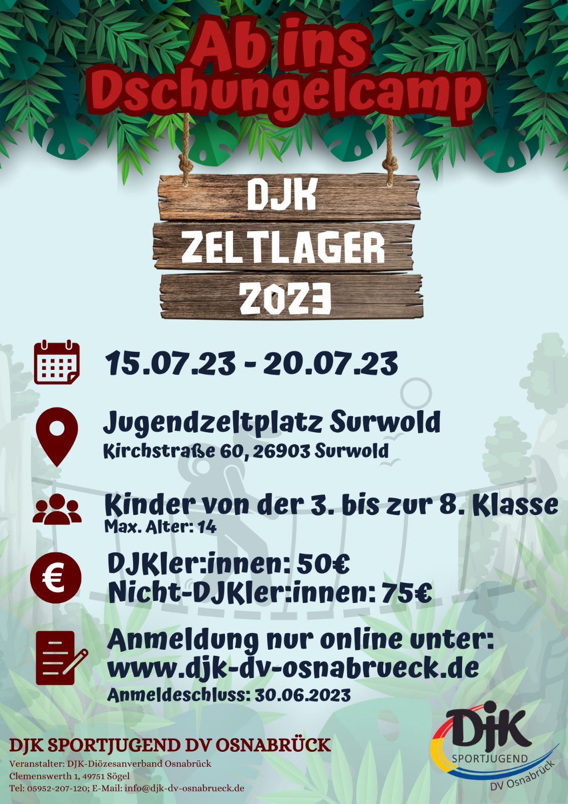 Plakat Zeltlager 2023